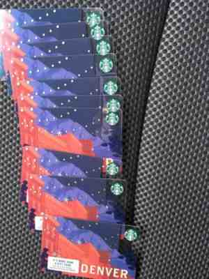 20 Starbucks Denver Cards NEW Mint VHTF - Sold on eBay Jun, 3rd 2019 for $29.98