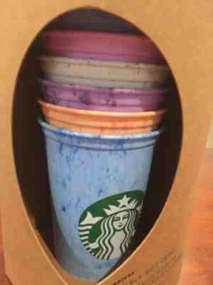 6 Starbucks Reusable Hot Coffee Cups Limited Edition Marble Color 16oz 2019 Rare - Sold on eBay Jun, 3rd 2019 for $27.99