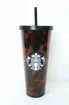 Starbucks Venti 24oz Tortoise Shell Acrylic Tumbler Cold Cup - Sold on eBay Jun, 3rd 2019 for $27.50