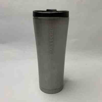 Starbucks 16 Ounce Chrome Silver Color Stainless Steel Flip Top Tumbler 2011 - Sold on eBay Jun, 3rd 2019 for $22.50