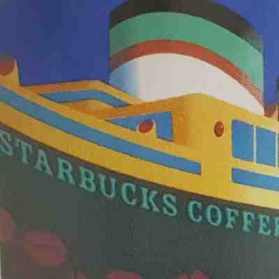 Starbucks Cruise Ship Coffee Mug Cup Fresh Across the World Vintage 2001 Barista - Sold on eBay Jun, 3rd 2019 for $24.95