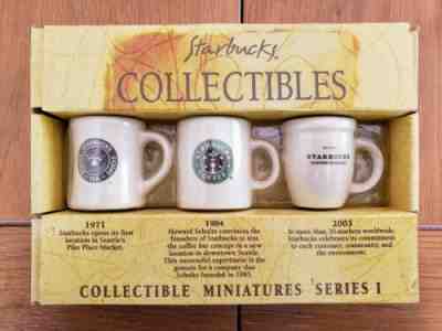 Starbucks Barista Miniature Mug Set Series 1 NIB 1971,1984,2003 - Sold on eBay Jun, 3rd 2019 for $38.99