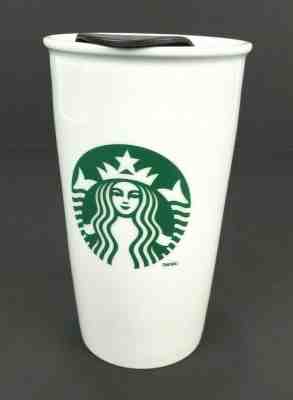 2011 Starbucks Ceramic Travel Tumbler Coffee Mug With Lid 12 oz  To Go Cup EUC - Sold on eBay Jun, 3rd 2019 for $19.99