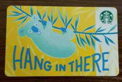 2019 Starbucks Card - Rare Diamond  & "R" Marker - Hang In There  - Sold on eBay Jun, 2nd 2019 for $16.25