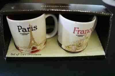 Starbucks Paris and France Demi Espresso Cups Set Of Two Demitasse 3 oz NEW!  - Sold on eBay Jun, 2nd 2019 for $19.50