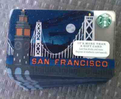 2014 Starbucks San Francisco City Bay Bridge Full Moon Lot Of 25 Mint Cards - Sold on eBay Jun, 2nd 2019 for $29.95