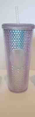 NEW Starbucks 2018 Holiday Iridescent Traveler Tumbler Cold Cup Clear  - Sold on eBay Jun, 2nd 2019 for $63.00