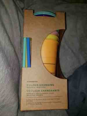 NEW! Starbucks COLOR CHANGING Cold Cup Collection 5 Pack Lid Straw 24oz RARE! - Sold on eBay Jun, 2nd 2019 for $65.00