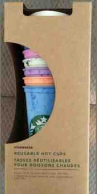 NEW Starbucks Marble Reusable Hot Cups 6 Variety Colors Drink Cup Hard To Find - Sold on eBay Jun, 2nd 2019 for $24.99