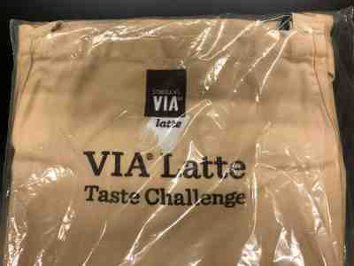 Starbucks Khaki/Tan VIA Latte Taste Challenge Apron - Employee Only - Very Rare - Sold on eBay Jun, 1st 2019 for $24.99