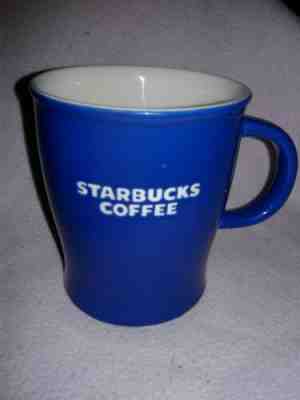 Starbucks Coffee New Bone China Blue White Embossed White Lettering Mug Cup 2009 - Sold on eBay Jun, 4th 2019 for $16.00