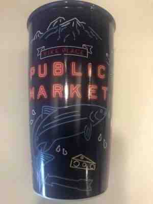 Starbucks Mug Travel Tumbler Seattle Pike Place Limited Edition Ceramic 12 Oz - Sold on eBay Jun, 5th 2019 for $19.99
