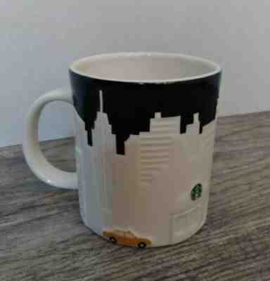 New York City Starbucks Coffee Mug TAXI relief series 2012 free shipping  - Sold on eBay May, 27th 2019 for $17.59