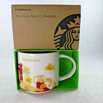 STARBUCKS " BARCELONA "  SKU  MUG  CUP W. BOX  LIMITED EDITION " You are Here" - Sold on eBay Jun, 5th 2019 for $19.95