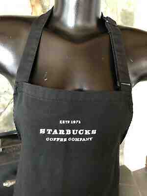 Starbucks Coffee Co. Black Apron from E Street  1971  W  27"  L  31 1/2" - Sold on eBay Jun, 4th 2019 for $24.99