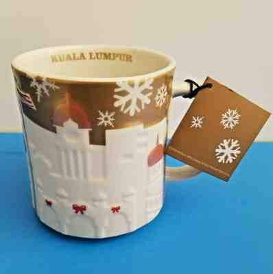 Starbucks NWT Kuala Lumpur Christmas GOLD Xmas Relief series Mug Original R@RE - Sold on eBay Jun, 3rd 2019 for $34.19