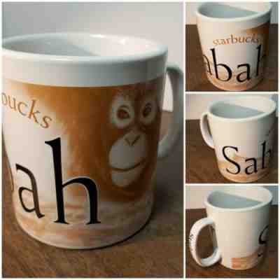 Starbucks City Mug Collector Series Sabah Malaysia 2006 Orangutan - Discontinued - Sold on eBay May, 28th 2019 for $23.00