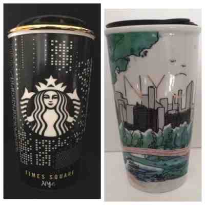 Starbucks New York NYC Times Square Central Park Travel Ceramic Mugs 12oz NEW - Sold on eBay Jun, 5th 2019 for $70.00