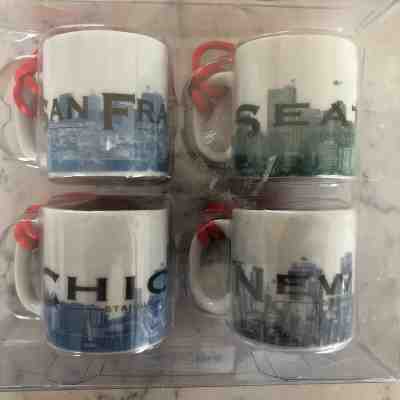 Starbucks City Mug Ornament Set 2003 Seattle Chicago New York San Francisco NIB - Sold on eBay Jun, 4th 2019 for $29.99