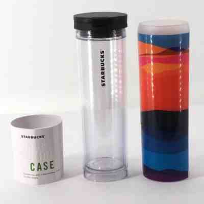 Starbucks Tumbler and Tumbler Case Plastic Travel Mug 2015 Discontinued NEW - Sold on eBay Jun, 5th 2019 for $15.95