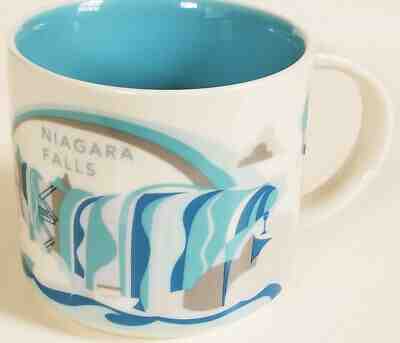 NWT STARBUCKS 14 fl oz YOU ARE HERE Collection NIAGARA FALLS mug - Sold on eBay Jun, 5th 2019 for $25.00