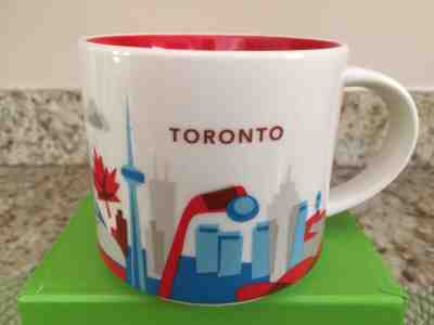 Starbucks TORONTO Coffee Mug 14 oz You are Here Skyline Maple Leaf  - Sold on eBay May, 26th 2019 for $17.99