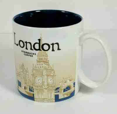 London England Collector Series Starbucks Mug 2013 16 oz Big Ben  - Sold on eBay May, 24th 2019 for $30.00