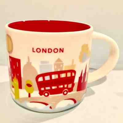 STARBUCKS 2019 LONDON YOU ARE HERE CITY MUG 14oz DOUBLE DECKER BUS U.S. SELLER - Sold on eBay May, 26th 2019 for $29.99