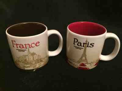 2016 Starbucks Set of 2 Espresso Coffee Cups (3 oz) Paris & France VERY NICE - Sold on eBay May, 25th 2019 for $16.00