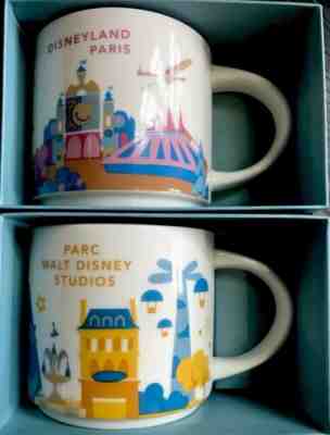 Starbucks Disney Paris YAH Mug Set Disneyland Studios Star Wars You Here Mickey - Sold on eBay May, 25th 2019 for $109.99