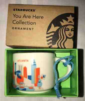 Starbucks Atlanta Mug Ornament You Are Here 2017 Christmas New - Sold on eBay Jun, 4th 2019 for $19.99