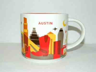 Starbucks YOU ARE HERE Collection AUSTIN 14oz Coffee Mug 2015 YAH UNUSED - Sold on eBay May, 29th 2019 for $26.99