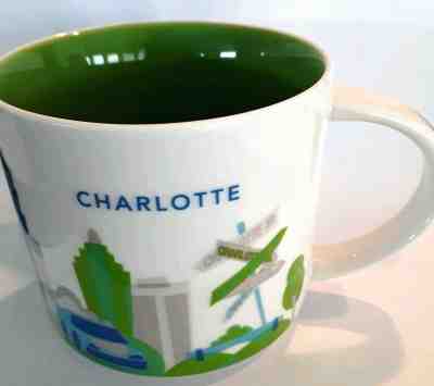 Starbucks Mug 14 oz Charlotte NC 2014 You Are Here YAH NEW NWT - Sold on eBay Jun, 5th 2019 for $23.90