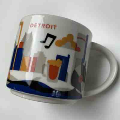Starbucks You Are Here Coffee Mug Cup 14 Oz Detroit Michigan Edition - Sold on eBay May, 24th 2019 for $19.99