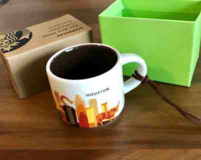 Starbucks Houston Texas TX Ornament You Are Here YAH 2oz Christmas Mug NEW - Sold on eBay May, 28th 2019 for $24.95