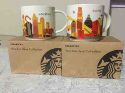 STARBUCKS Houston,Austin,  You Are Here Mug Brand new in box - Sold on eBay May, 24th 2019 for $44.00