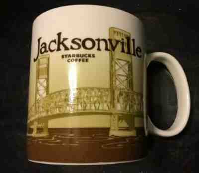 Starbucks Jacksonville Coffee Mug Cup City Collector Series 2009 Brown 16oz EUC - Sold on eBay May, 28th 2019 for $53.00