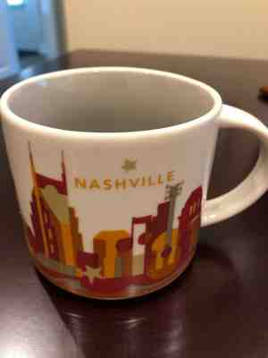 Starbucks NASHVILLE "You Are Here" Collection 14oz Coffee Mug Cup NEW Out of Box - Sold on eBay Jun, 4th 2019 for $16.00