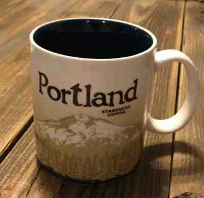 Starbucks Coffee Mug Global Icon Portland 2009 Collector Series 16oz  - Sold on eBay May, 25th 2019 for $15.00