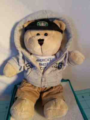 Starbucks Bearista San Diego Padres Bear w Cargo Pants, Tee Shirt, Hoodie & Hat - Sold on eBay Jun, 3rd 2019 for $15.00