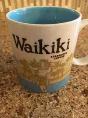 Starbucks Waikiki Global Coffee Mug Icon Collector Series 16OZ - Sold on eBay May, 27th 2019 for $25.00
