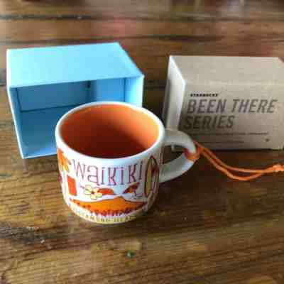 Starbucks 2oz Demitasse HAWAII WAIKIKI BEEN THERE mug Ornament Mini Cup NIB - Sold on eBay May, 24th 2019 for $16.95