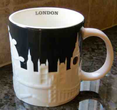 NWT Starbucks LONDON England UK Relief City Collector Mug NEW with SKU