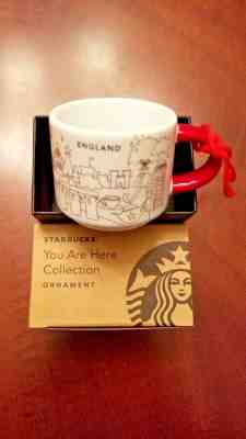 STARBUCKS ~ England ~ "You Are Here" Icon Mug (NEW) ~2 Oz USA NWT Xmas Ornament - Sold on eBay Mar, 29th 2019 for $19.99