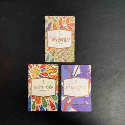 Starbucks Coffee Taster Tasting Card Reserve China Tanzania Costa Rica 3 PCS - Sold on eBay Jun, 3rd 2019 for $20.00