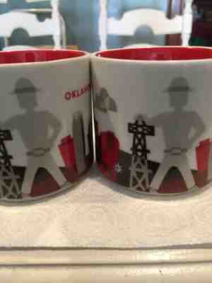 Two Starbucks Oklahoma Mugs(NEW} You Are Here Collection2016 - Sold on eBay Jun, 5th 2019 for $28.00