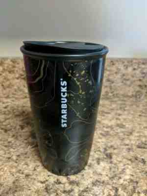 Starbucks Black Gold Sparkle Blend Ceramic Travel Tumbler 12 Oz New 2018 Holiday - Sold on eBay May, 29th 2019 for $15.00