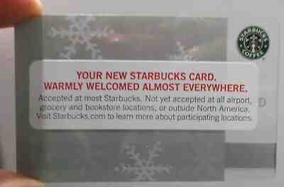 1st Issue Starbucks Coffee Gift CARD • Super RARE 2001 • Pin Covered • Snowflake - Sold on eBay May, 16th 2019 for $100.00