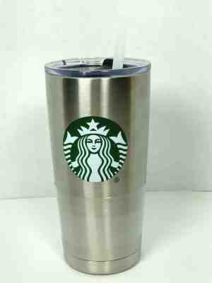 Starbucks Stainless Steel 20 Oz Vacuum Tumbler Silver - Sold on eBay Jun, 5th 2019 for $18.69