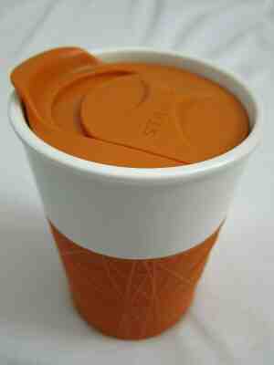 8 Fl Oz 237ml STARBUCKS To-Go Tumbler with Orange Sleeve & Lid Coffee Mug - Sold on eBay May, 14th 2019 for $29.99